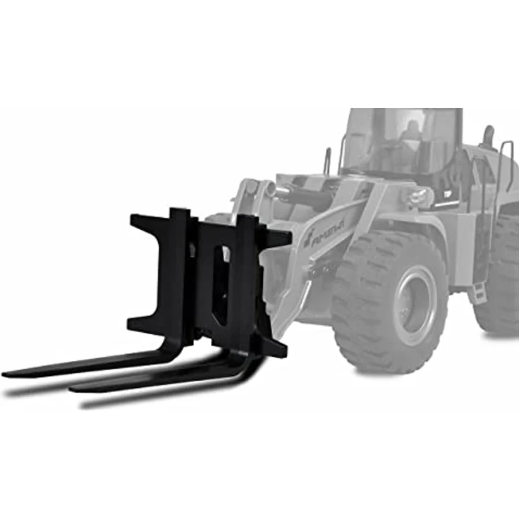 Amewi 28138 Schnellwechsler mit Gabel für Radlader-Modelle G48XE, Metall, Schwarz, inklusive Montagezubehör – Bild 4