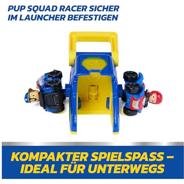 Paw Patrol PAW Pup Squad Launcher 2-Pack, inklusive Chase & Ryder, 6 cm Pup Squad Racers mit Schlüssel-Schloss Aufbewahrung – Bild 6