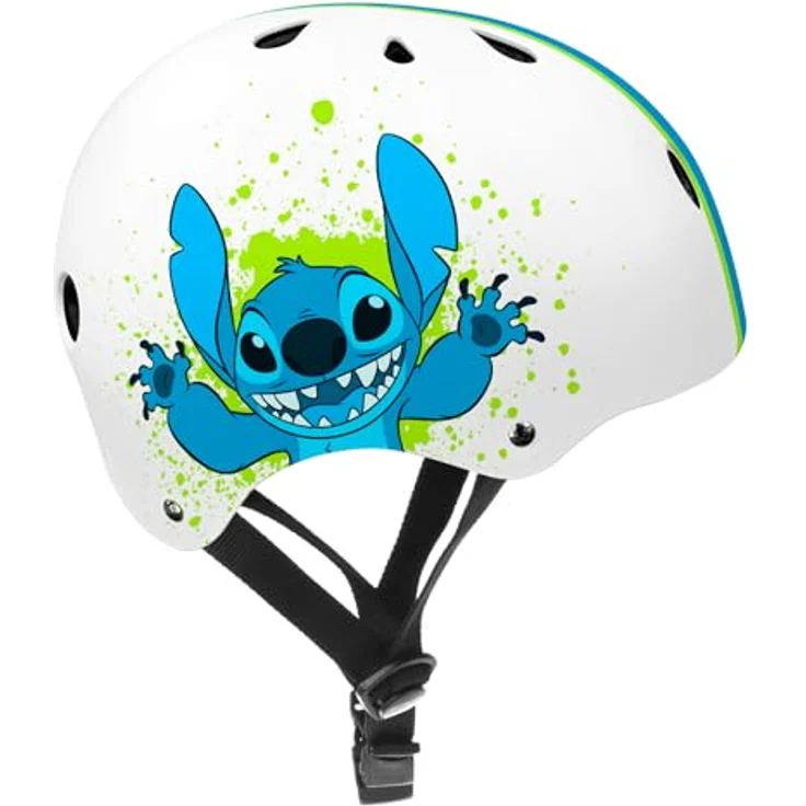 Stamp Unisex-Youth Casque Skate Stitch, Blue, S - Kinderfahrradhelm mit verstellbaren Straps und optimaler Komfortausstattung – Bild 2