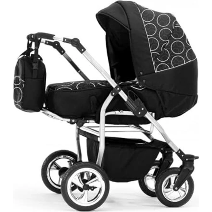 Elcar Zwillingskinderwagen 4 in 1 Duo inkl. Autositze - 13 Teile - in 20 Farben – Bild 2
