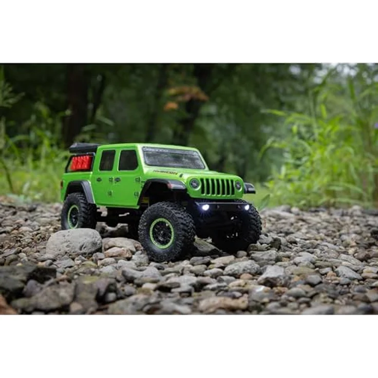 Axial SCX24 Jeep JT Gladiator 1:24 Rock Crawler, 4WD, Brushed, RTR, grün, inklusive Spektrum SLT2 Fernsteuerung und LiPo-Akku – Bild 4