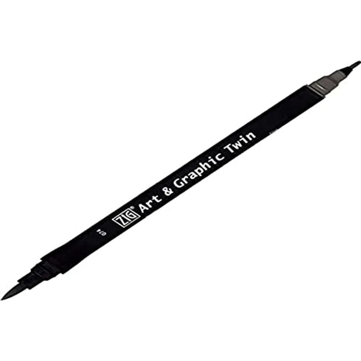ZIG Art and Graphic Twin Tip Bürste Marker 074 Grey