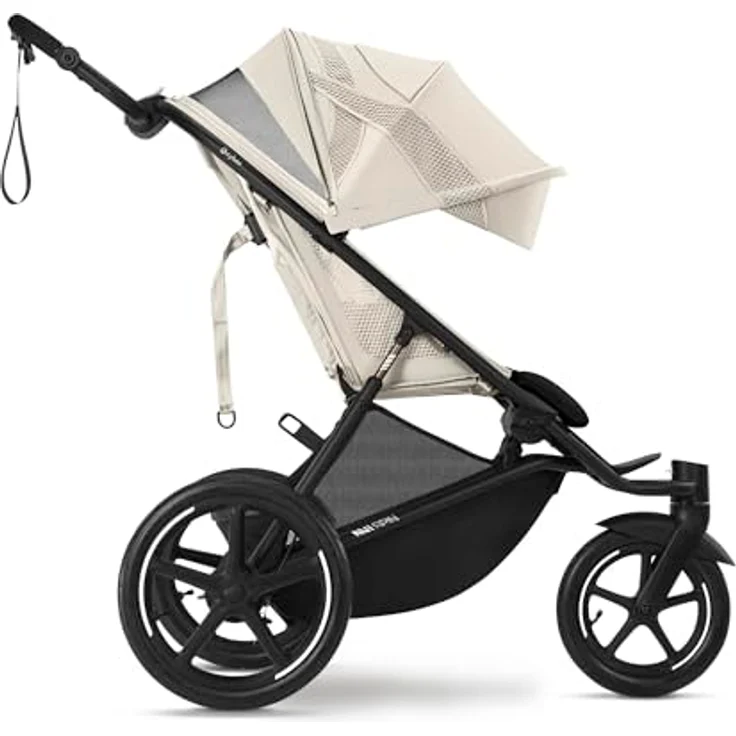 Cybex Gold AVI SPIN Kinderwagen, Ab Geburt bis 4 Jahre, ultrakompakt faltbar, City-, All-Terrain- und Jogging-Kinderwagen, Seashell Beige – Bild 4
