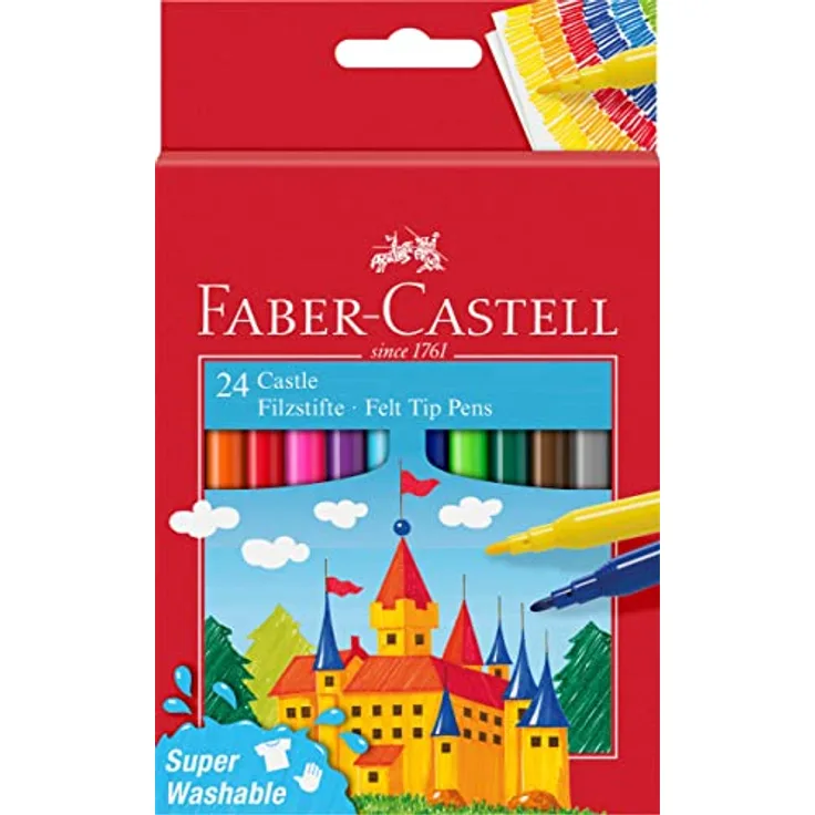 Faber-Castell 554202 - Filzstift Castle, 24er Kartonetui