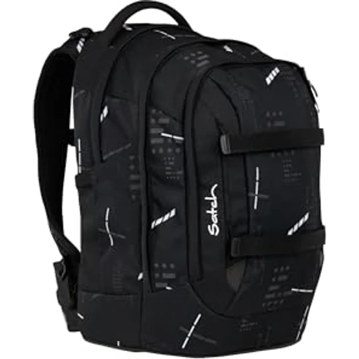 Satch Schulrucksack Pack, ergonomischer Schulrucksack mit 2 Hauptfächern, 45 cm, Ninja Matrix, leicht und robust, gepolstertes Laptopfach – Bild 4