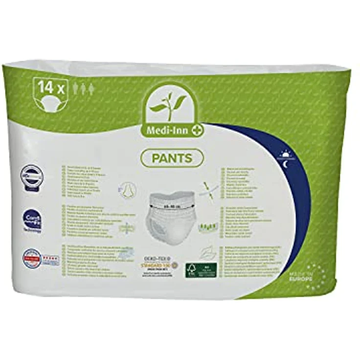 Medi-Inn Windeln Pants SUPER Inkontinenz-Pants, hohe Saugstärke (56-St), geruchsbindend, atmungsaktiv, Unisex, 1900 ml Saugvolumen – Bild 2