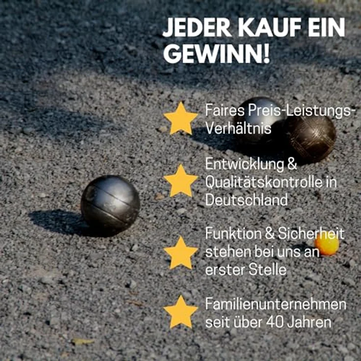 BEST Sporting - Boules Set 6 Metallkugeln – Bild 8