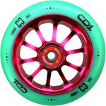 Core Action Sports Stuntscooter Core CD1 Stunt-Scooter Rolle 110mm Pink/Pu Petrol, Aluminium 6061, Abec 9 Kugellager, Spoked-Kern Design