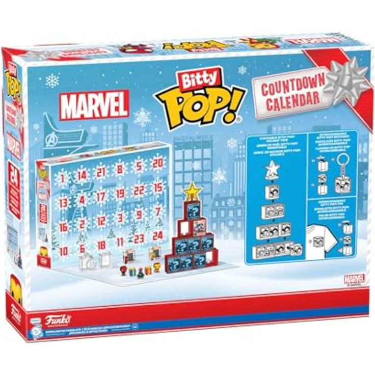 Funko Bitty Pop! Countdown Calendar: Marvel Comics Adventskalender mit 24 Vinyl-Minifiguren zum Sammeln, Geschenkidee für die Feiertage – Bild 3