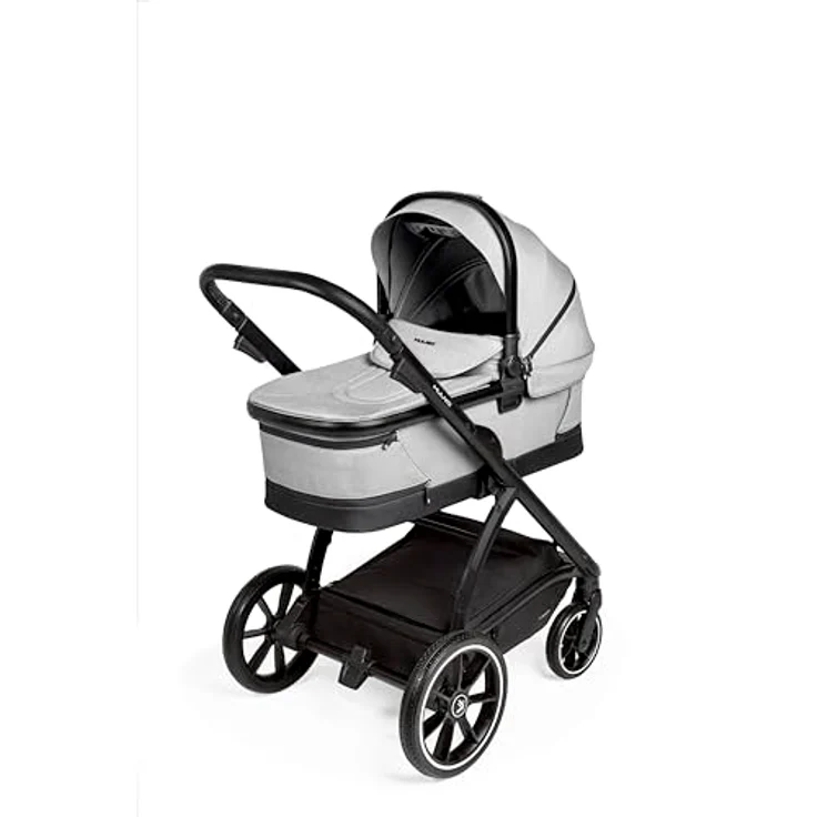 Muuvo Trick 2in1 Kombi Kinderwagen SET, flach zusammenklappbar, mit 3D-Airflow-Belüftung und integriertem Moskitonetz, Steel Grey – Bild 3