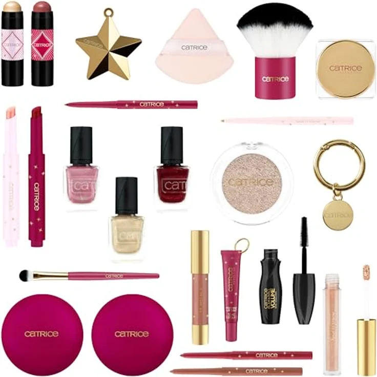 Catrice Adventskalender Twinkling Treasures, 24-tlg. Adventskalender mit Make-up, Nagellack & Accessoires, vegan und tierversuchsfrei – Bild 3