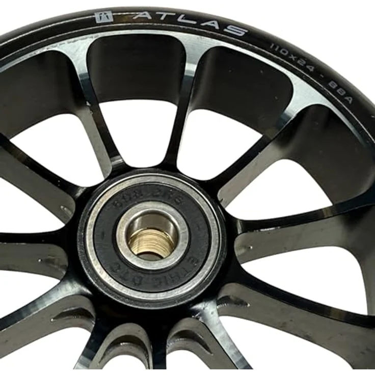 Ethic DTC Atlas Stunt-Scooter Rolle 115mm x 30mm 12std Schwarz - Leichtgewichtiges Pro Scooter Rad – Bild 2