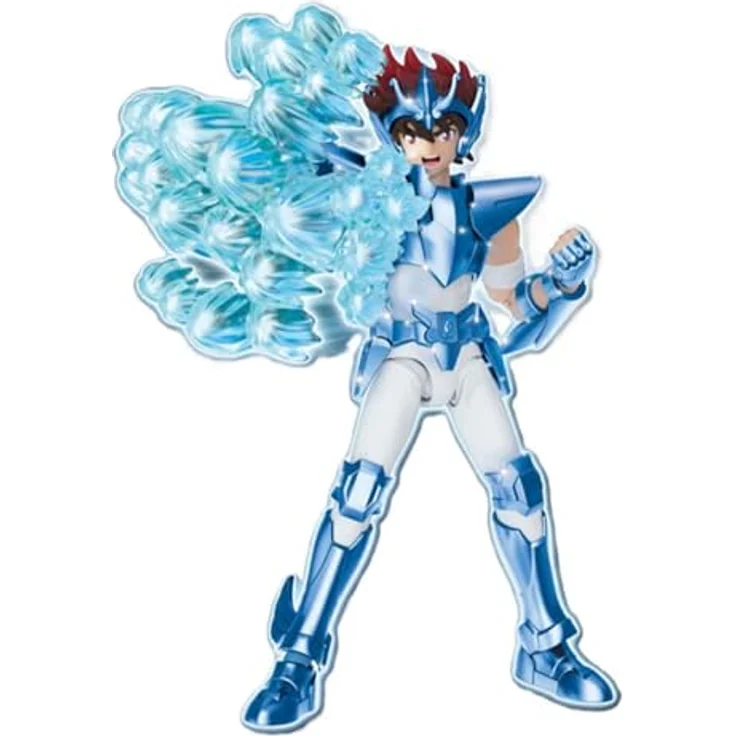 Blokees 75005, Sammelfigur Saint Seiya Champion Class 04 Pegasus Seiya, 14 cm Höhe, 40 Gelenkpunkte, austauschbare Gesichtsskulpturen und Hände, inklusive Pegasus Meteor Fist Effektteile, werkzeugfreies Zusammenbauen – Bild 3