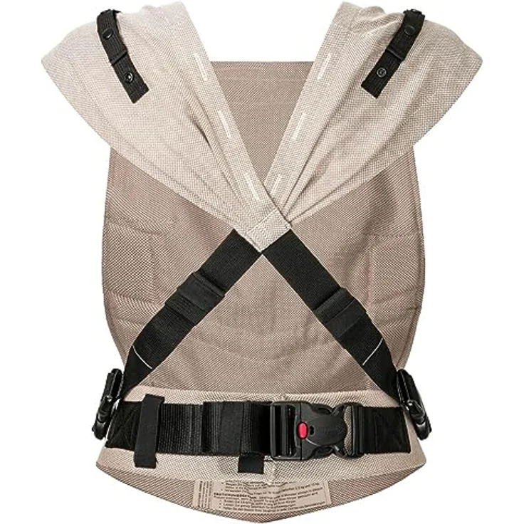 Hoppediz Babytrage Primeo, für Neugeborene ab Geburt, Bauchtrage, Rückentrage, 100% Bio-Baumwolle, Djerba – Bild 3