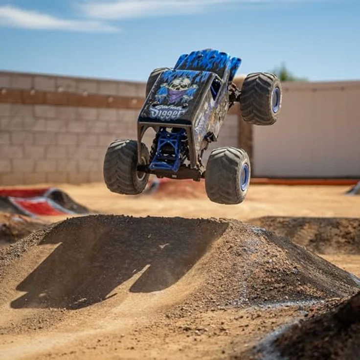 LOSI LMT 2.0 Son-Uva Digger 4X4 Monster Truck RTR, mit Wheelie Modus, Bürstenmotor, Blau – Bild 4