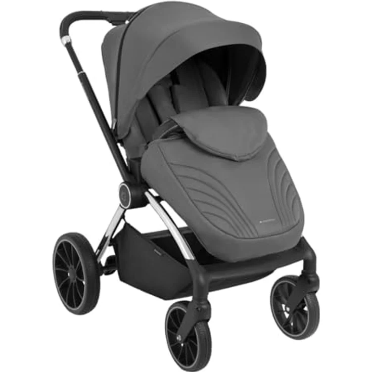 Kikkaboo Kara 2 in 1 Kinderwagen, Babywanne und Sportsitz, verstellbar, faltbar, inkl. Wickeltasche, geeignet ab Geburt bis 22 kg – Bild 3