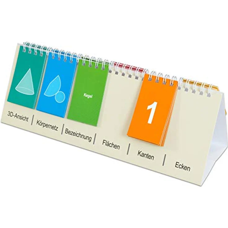 Betzold Körper-Flip, Lernspielzeug für Mathematik und Geometrie mit Selbstkontrolle und platzsparendem Design – Bild 3