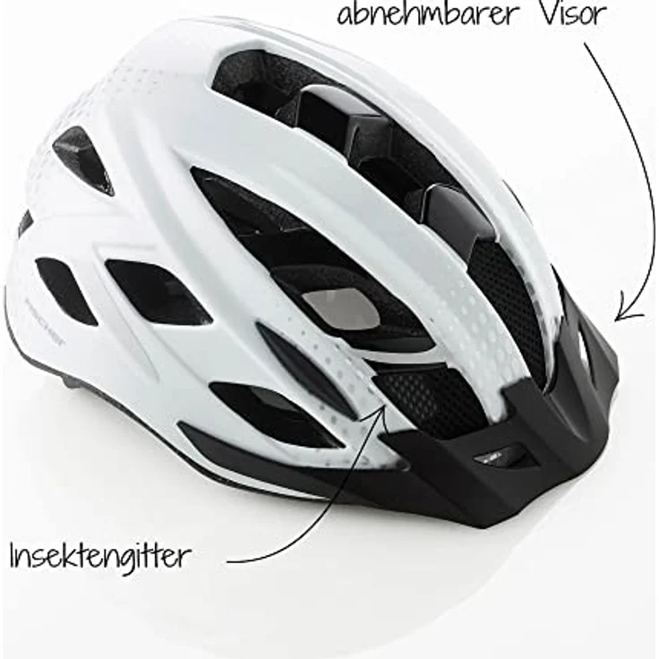 Fischer Fahrradhelm Urban Levin L/XL grau – Bild 6