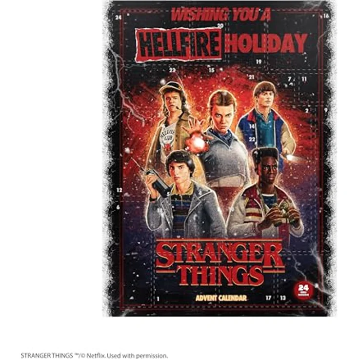 Cinereplicas Stranger Things Adventskalender 2025, mit 24 einzigartigen Geschenken, offiziell lizenziertes Merchandise für Fans – Bild 3