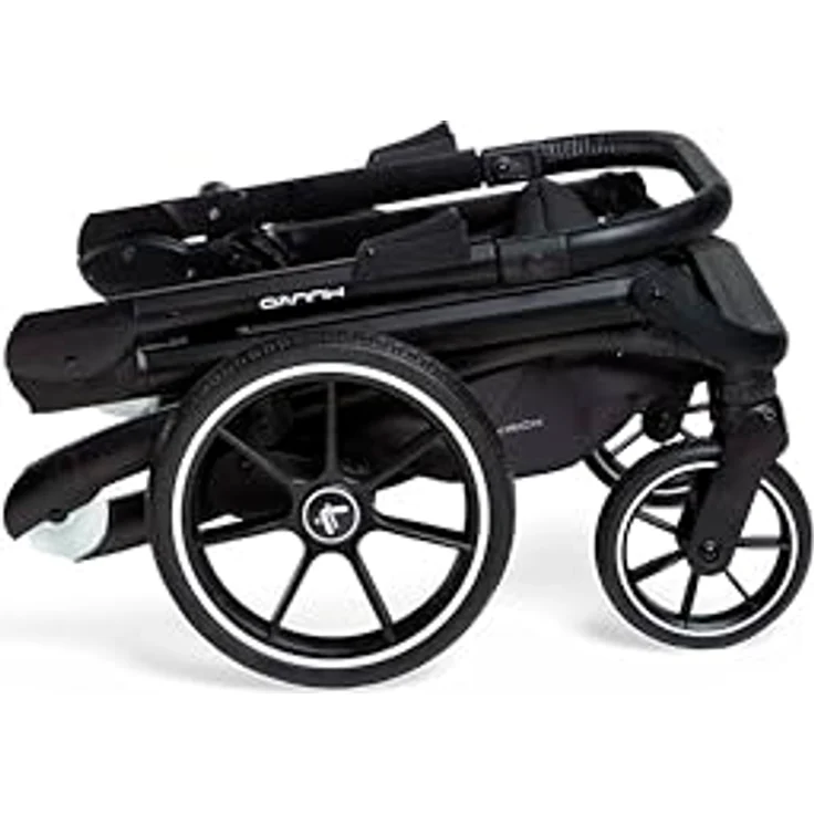 Muuvo Trick 2in1 Kombi Kinderwagen SET, flach zusammenklappbar, mit 3D-Airflow-Belüftung und integriertem Moskitonetz, Steel Grey – Bild 7