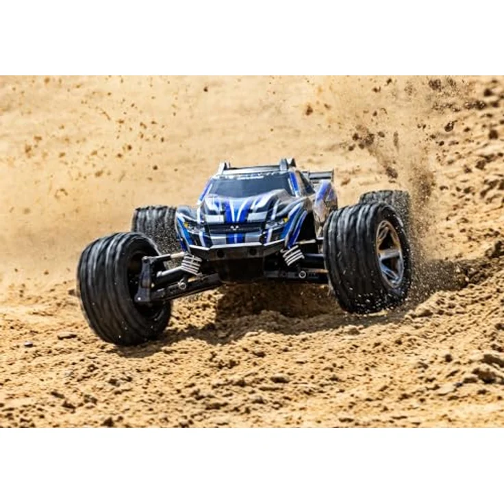 Traxxas RC-Monstertruck Traxxas Rustler 4x4 VXL HD Stadium Truck RTR 1/10 blau, Brushless Velineon-Antrieb, Extreme Heavy Duty Upgrade Kit – Bild 5