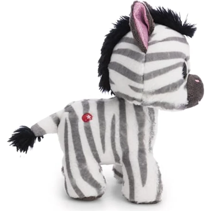 NICI Kuscheltier GLUBSCHIS Zebra Mankalita, 15cm, weiß, weicher Plüsch mit Glitzeraugen, ideales Geschenk für Kinder und Erwachsene – Bild 2