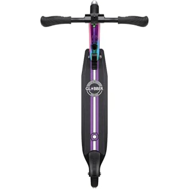 Globber Flow Element Lights, Klassischer Kinderroller mit LED-Rädern, Olive, für 100 kg, höhenverstellbar – Bild 6