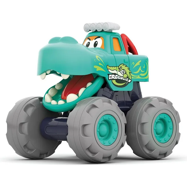 Moni Spielzeug-Auto Monstertruck 3151, lustiges Monsterdesign mit beweglichem Mund, 4 bewegliche Räder, ab 12 Monaten
