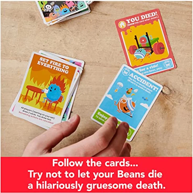 Perplexus Dumb Ways to Die Card Game, unterhaltsames Kartenspiel für Familien und Freunde, Englisch – Bild 4