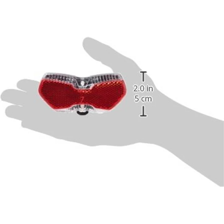 Busch & Müller TOPLIGHT View Plus LED-Rücklicht, StVZO zugelassen, Standlichtautomatik, Montageabstand 50/80 mm, rot, 10 x 3 x 3 cm – Bild 4