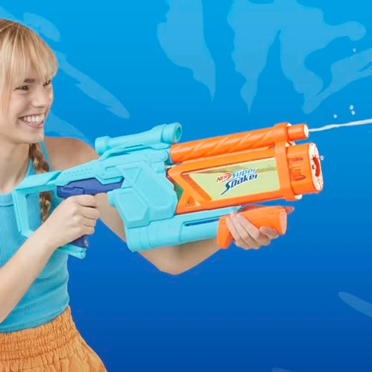 Super Soaker Nerf Super Soaker Mega Dunk-Fill Wasserblaster, 1005 ml Tankkapazität mit Pump-Action und Zielfernrohr – Bild 4