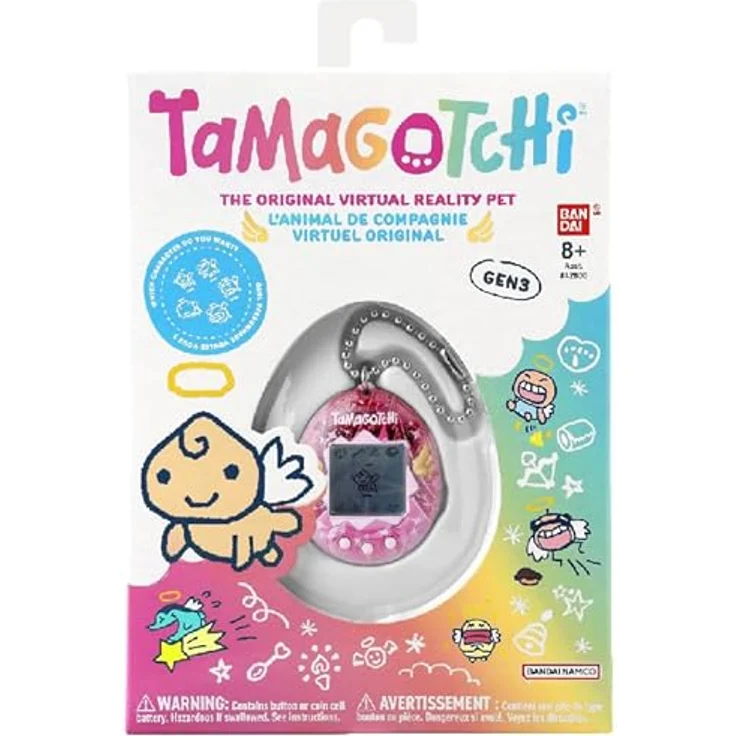 Bandai TAMAGOTCHI Interactive digitales Haustier - Angel Dress, mit originaler Programmierung und Charakterspiel – Bild 2