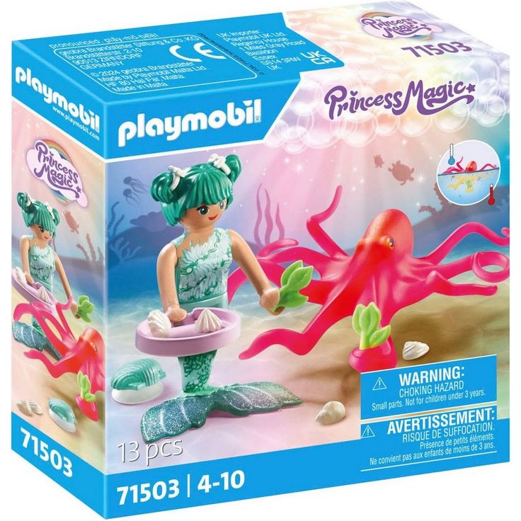 Playmobil® Konstruktions-Spielset Meerjungfrau mit Farbwechselkrake (71503), Princess Magic, (13 St), Made in Europe – Bild 1