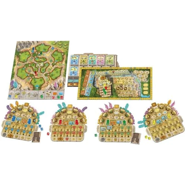 Queen Games Cuzco Classic, Strategisches Brettspiel mit Tempelbau & Gebietskontrolle, für 2-4 Spieler, Eurogame ab 12 Jahren – Bild 2