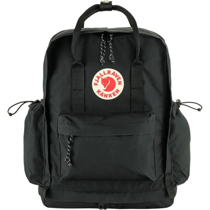 Fjällräven Kanken Outlong Schulrucksack, geräumiger Rucksack mit gepolstertem Laptopfach und mehreren Taschen, 42 cm, fog – Bild 2