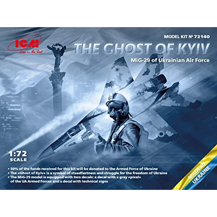 ICM 72140-1/72 MIG-29 der ukrainischen Luftwaffe - Der Geist von Kyiv - Plastikmodellbausatz – Bild 2