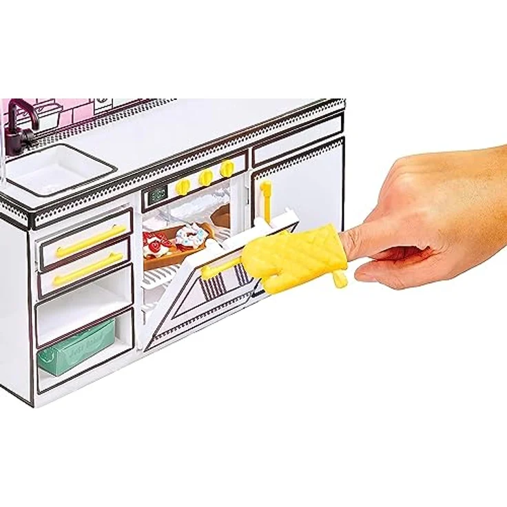 MGA's Miniverse Make It Mini Kitchen - DIY-Küchenspielset mit UV-Licht, Geheimrezept, Kunststoffspiel und Mini-Ofenhandschuhen - nicht essbar - erfordert Batterien - geeignet für Kinder ab 8 Jahren – Bild 4