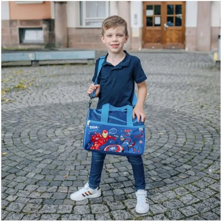 Scooli Sporttasche Avengers, 35 cm, blau, 100% Polyester, für Kinder – Bild 4