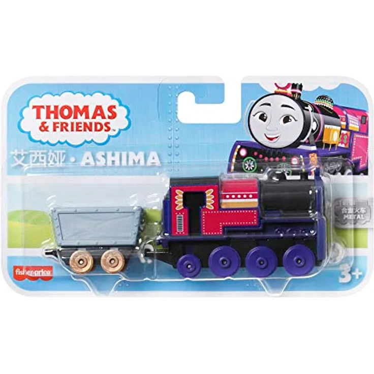 Der Zug Thomas - Ashima Metall-Schub-Lokomotive Di-Cast Zug mit Kristallen und Zubehör zum Spielen mit der Eisenbahn, Spielzeug für Kinder, 3 Jahre, HNN20 – Bild 5