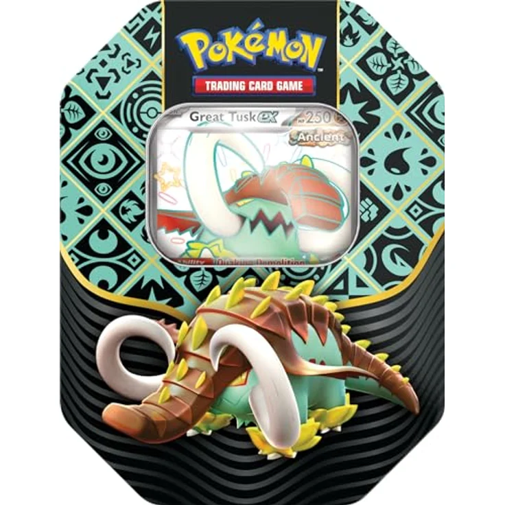Pokémon TCG: Paldean Fates Iron Treads EX Tin - EN, Shiny Pokémon Extravaganza, 4 Booster Packs – Bild 2