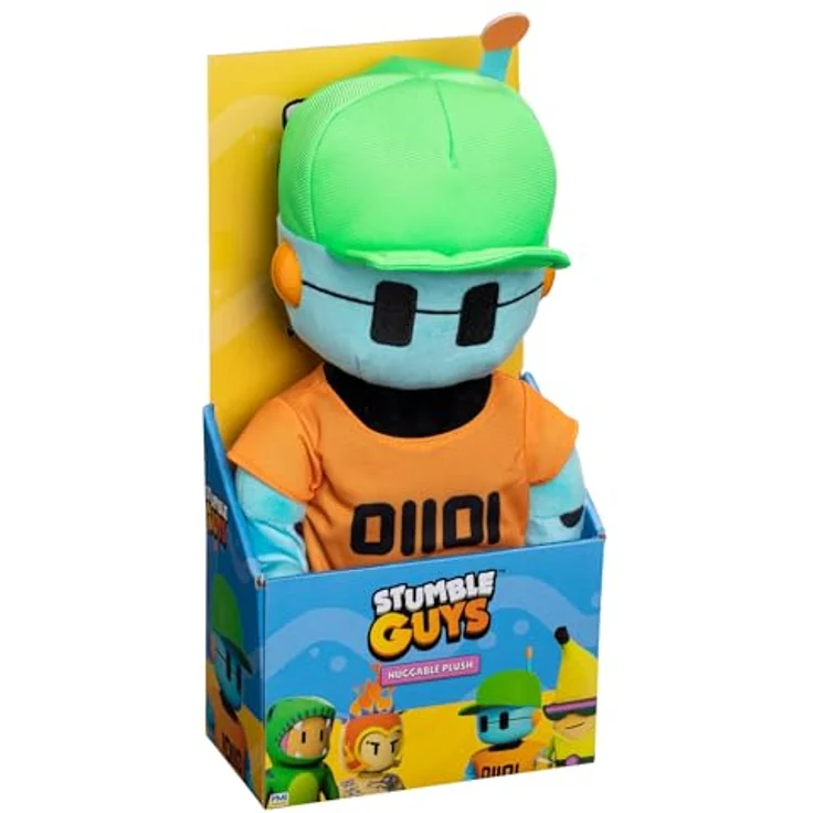 Bandai Stumble Guys Roboter Guy, großes Plüschtier 30 cm, bunt, offizielle Videospiel-Lizenz, geeignet für Kinder ab 2 Jahren – Bild 1