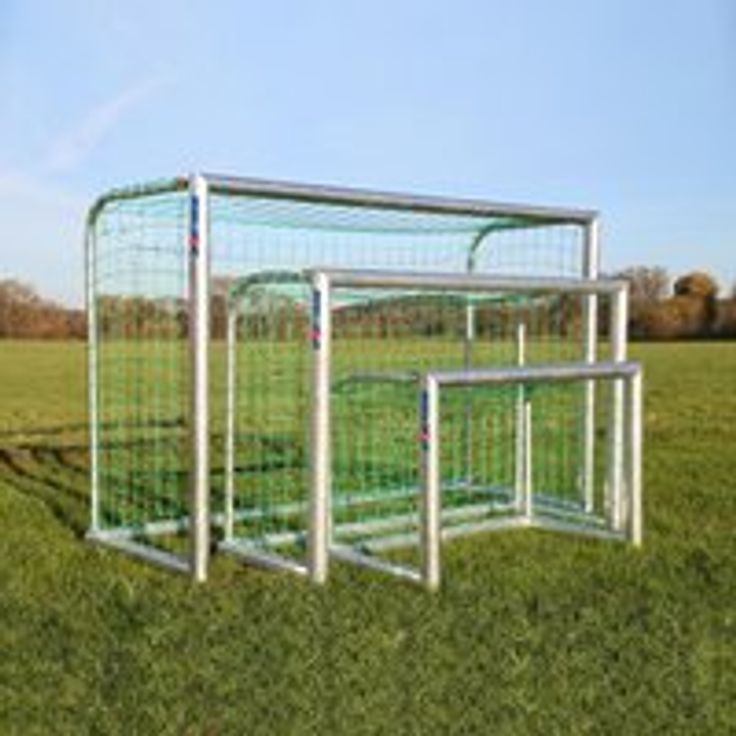 Sport-Thieme Mini-Fußballtor Professional, Inkl. Netz, stabil und hochwertig, blau, 1.20x0.80 m, MW 4.5 cm