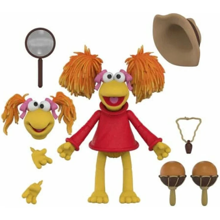 Boss Fight Studio Fraggles Actionfigur Rot, ca. 10-15 cm mit Zubehör in Blisterverpackung