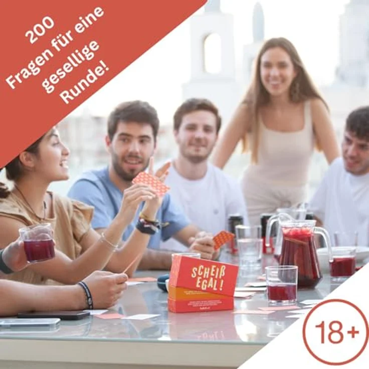 Hellofun! SCHEIßEGAL! Brettspiel für Erwachsene, 200 Fragen und Geständnisse ohne Scham, 4 Kategorien – Bild 3
