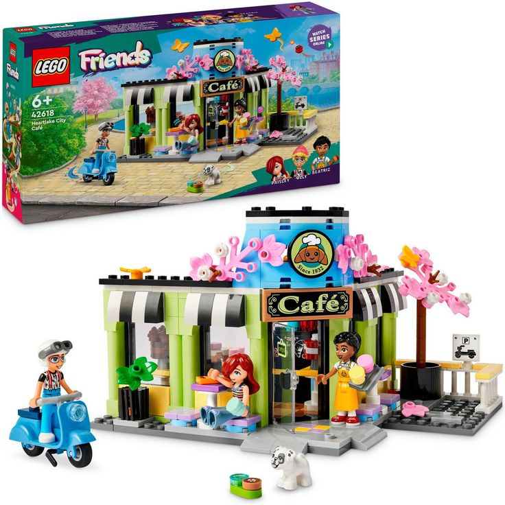 LEGO® Konstruktionsspielsteine Heartlake City Café (42618), LEGO Friends, (426 St), Made in Europe