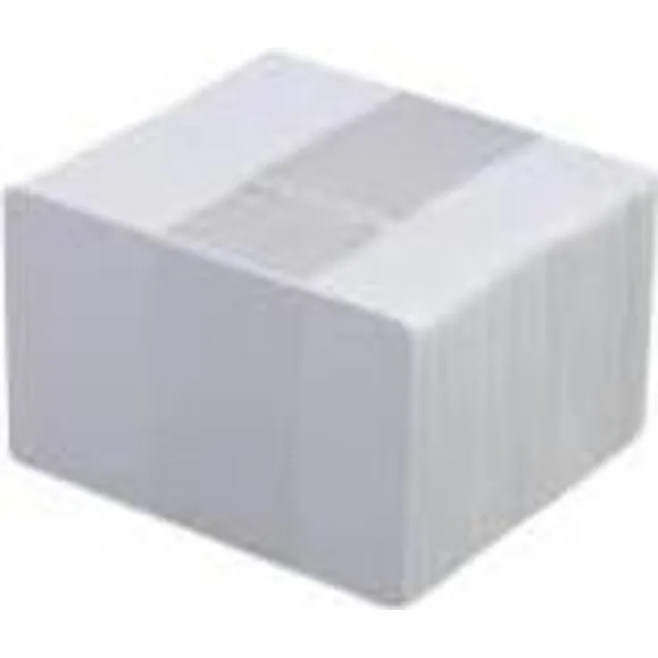 Evolis Classic Blank Cards, PVC Karte 20 mil, weiß, 100 Karten in Packung mit 5