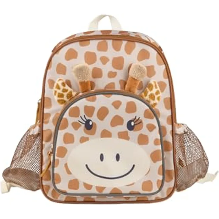 Sterntaler Mini-Rucksack Giraffe Kaya, Kindergartentasche mit Kühlfunktion, gelb, wasserabweisend, reflektierenden Elementen und Namensschild