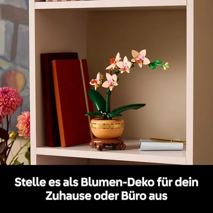 LEGO LEGO® Botanicals Mini-Orchidee 10343, Kunstblumen Set mit 274 Teilen, terrakottafarbener Blumentopf – Bild 7