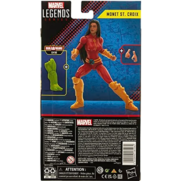 Marvel Hasbro Legends Series: Monet St. Croix, 15 cm X-Men Action-Figur mit Accessoires und Build-A-Figure Element Ch’od – Bild 3