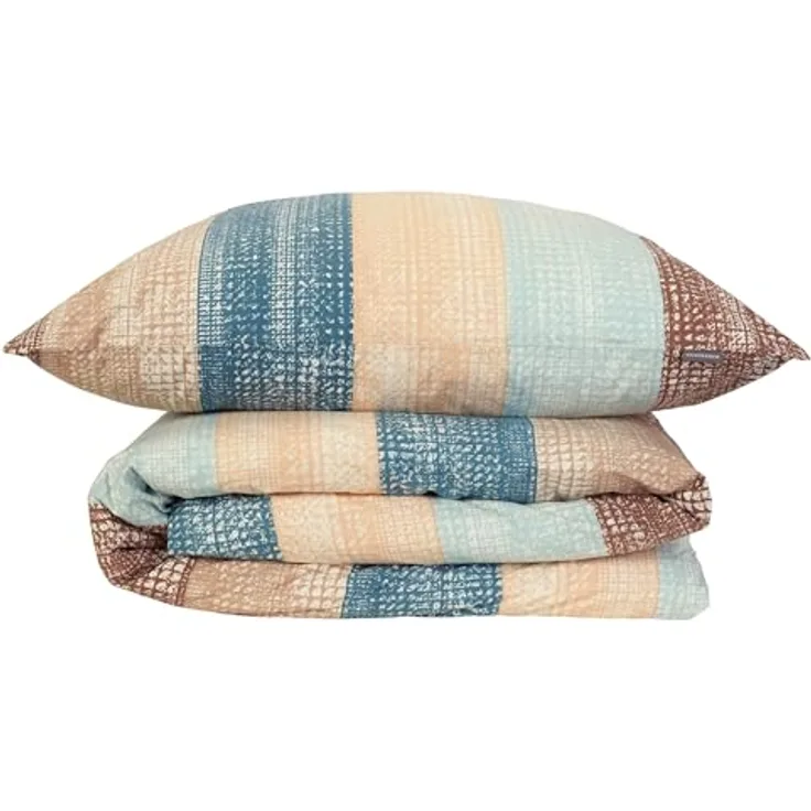 Schiesser Bettwäscheset Emilia | Renforcé | 100% Baumwolle aus nachhaltiger Produktion | 155x220cm + 80x80cm | Petrol